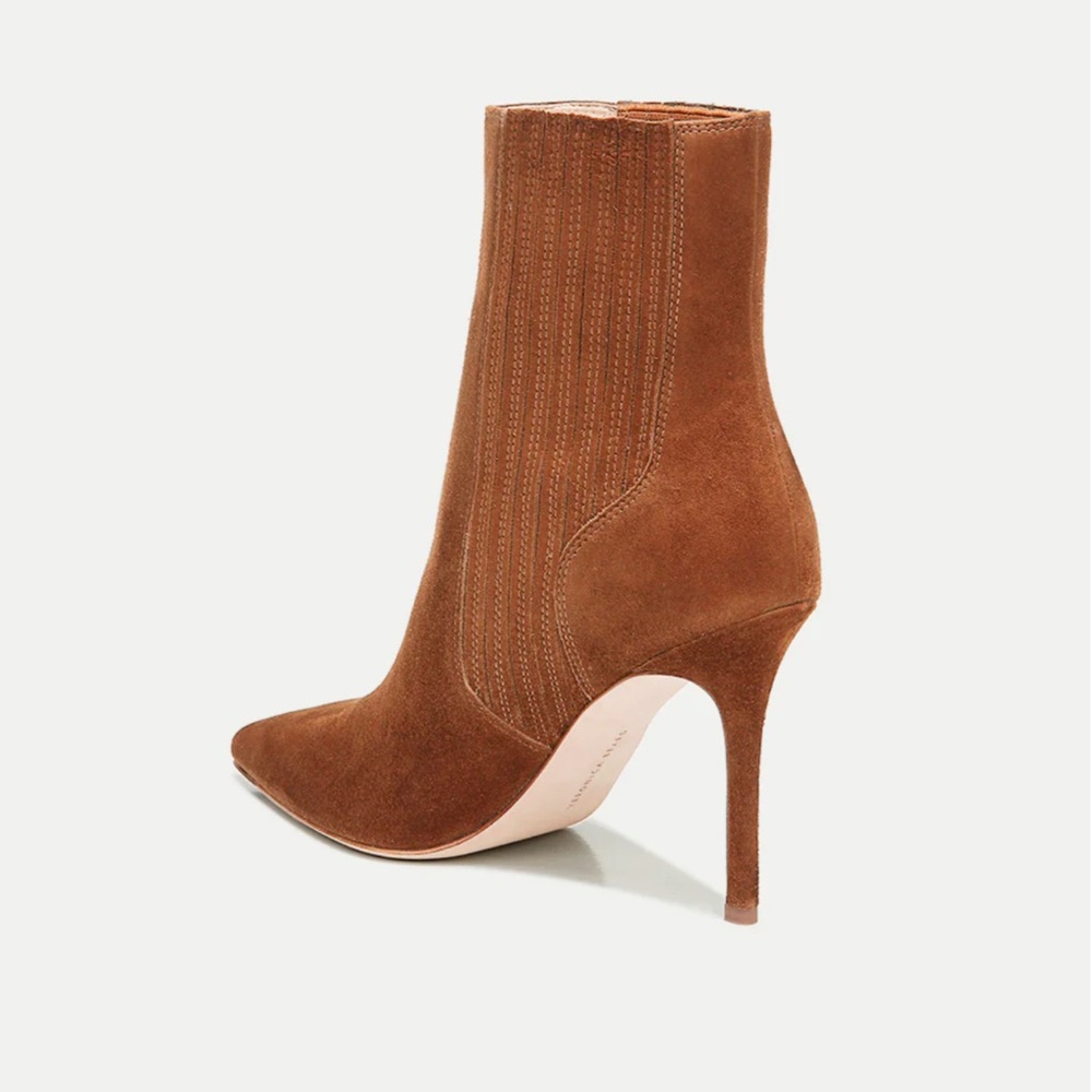 Veronica Beard Brown Suede Lisa Ankle Boot